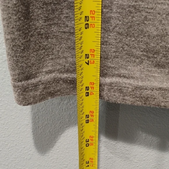 NATURAL LIFE Gray Crewneck Tee with Subtle Logo Print - Picture 4 of 5